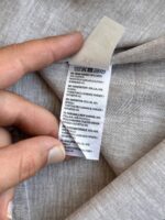 پیراهن آستین کوتاه لینن پنبه برند DRESSMANN - Image 4